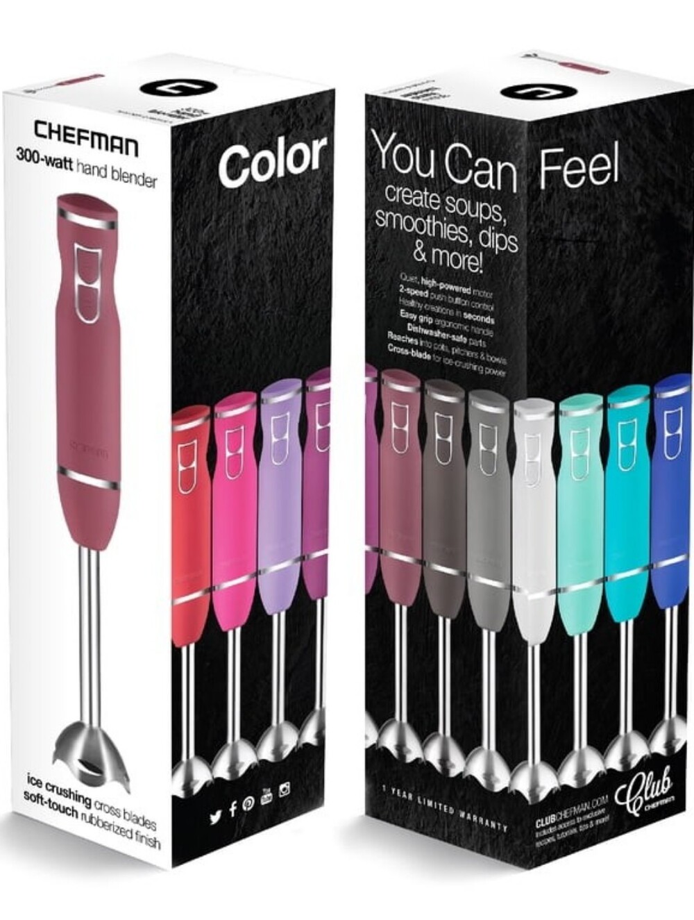 CHEFMAN: BLACK 2 SPEED BLENDING STICK